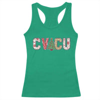 Christmas CVICU Nurse Racerback Tank Top Cardiovascular Intensive Care Unit Cardiac Nurse - Wonder Print Shop