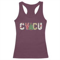 Christmas CVICU Nurse Racerback Tank Top Cardiovascular Intensive Care Unit Cardiac Nurse - Wonder Print Shop