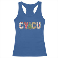 Christmas CVICU Nurse Racerback Tank Top Cardiovascular Intensive Care Unit Cardiac Nurse - Wonder Print Shop