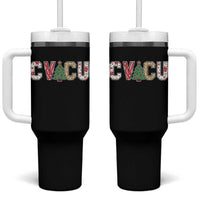 Christmas CVICU Nurse Tumbler With Handle Cardiovascular Intensive Care Unit Cardiac Nurse - Wonder Print Shop
