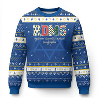 Sonographer Christmas Hanukkah Ugly Sweater RDMS Ultrasound Tech Technologist Gift - Wonder Print Shop