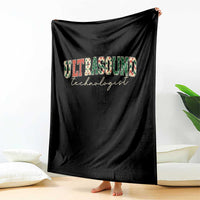 Christmas Ultrasound Technologist Throw Blanket Sonographer Sonography Student Gift - Wonder Print Shop