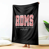 Christmas RDMS Throw Blanket Buffalo Plaid Sonographer Ultrasound Tech Gift - Wonder Print Shop