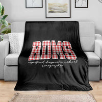 Christmas RDMS Throw Blanket Buffalo Plaid Sonographer Ultrasound Tech Gift - Wonder Print Shop