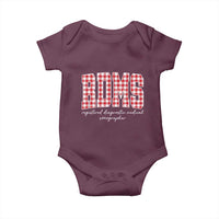 Christmas RDMS Baby Onesie Buffalo Plaid Sonographer Ultrasound Tech Gift - Wonder Print Shop