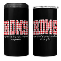 Christmas RDMS 4 in 1 Can Cooler Tumbler Buffalo Plaid Sonographer Ultrasound Tech Gift - Wonder Print Shop