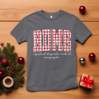 Christmas RDMS T Shirt Buffalo Plaid Sonographer Ultrasound Tech Gift - Wonder Print Shop