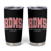 Christmas RDMS Tumbler Cup Buffalo Plaid Sonographer Ultrasound Tech Gift - Wonder Print Shop