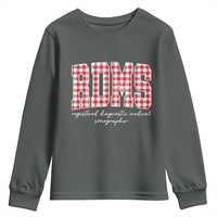Christmas RDMS Youth Sweatshirt Buffalo Plaid Sonographer Ultrasound Tech Gift - Wonder Print Shop