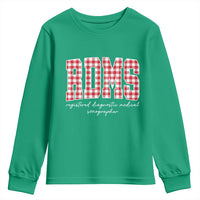 Christmas RDMS Youth Sweatshirt Buffalo Plaid Sonographer Ultrasound Tech Gift - Wonder Print Shop