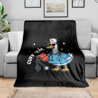 Goose Nurse Throw Blanket Cuff Em Cute Nursing Graduation Gift - Wonder Print Shop