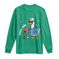 Goose Nurse Long Sleeve Shirt Cuff Em Cute Nursing Graduation Gift - Wonder Print Shop