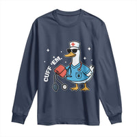 Goose Nurse Long Sleeve Shirt Cuff Em Cute Nursing Graduation Gift - Wonder Print Shop