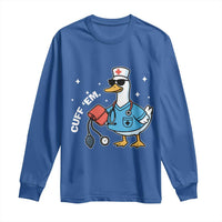 Goose Nurse Long Sleeve Shirt Cuff Em Cute Nursing Graduation Gift - Wonder Print Shop