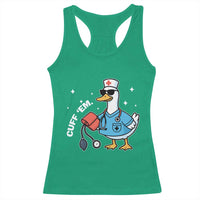 Goose Nurse Racerback Tank Top Cuff Em Cute Nursing Graduation Gift - Wonder Print Shop