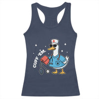 Goose Nurse Racerback Tank Top Cuff Em Cute Nursing Graduation Gift - Wonder Print Shop