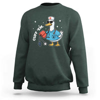 Goose Nurse Sweatshirt Cuff Em Cute Nursing Graduation Gift - Wonder Print Shop