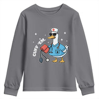 Goose Nurse Youth Sweatshirt Cuff Em Cute Nursing Graduation Gift - Wonder Print Shop