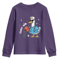 Goose Nurse Youth Sweatshirt Cuff Em Cute Nursing Graduation Gift - Wonder Print Shop