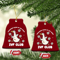 Funny IVF Ceramic Ornament Triggered Goose On The Loose Infertility Support Gift - Wonder Print Shop