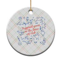 Funny IVF Ceramic Ornament Triggered Goose On The Loose Infertility Support - Wonder Print Shop