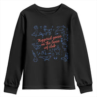 Funny IVF Youth Sweatshirt Triggered Goose On The Loose Infertility Support - Wonder Print Shop