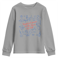Funny IVF Youth Sweatshirt Triggered Goose On The Loose Infertility Support - Wonder Print Shop