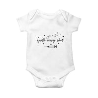 Worth Every Shot Baby Onesie IVF Baby Pregnancy Announcement - Wonder Print Shop