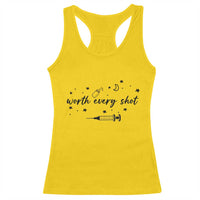 Worth Every Shot Racerback Tank Top IVF Baby Pregnancy Announcement - Wonder Print Shop
