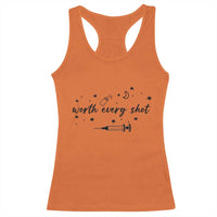 Worth Every Shot Racerback Tank Top IVF Baby Pregnancy Announcement - Wonder Print Shop