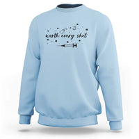 Worth Every Shot Sweatshirt IVF Baby Pregnancy Announcement - Wonder Print Shop