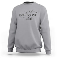 Worth Every Shot Sweatshirt IVF Baby Pregnancy Announcement - Wonder Print Shop