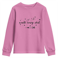 Worth Every Shot Youth Sweatshirt IVF Baby Pregnancy Announcement - Wonder Print Shop