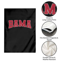Vintage Bama Garden Flag Retro Varsity Alabama Football Lover AL State - Wonder Print Shop
