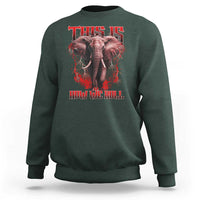 Alabama Fan Sweatshirt This Is How We Roll Bama Mascot Game Day - Wonder Print Shop