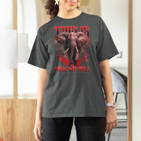 Alabama Fan T Shirt For Women This Is How We Roll Bama Mascot Game Day - Wonder Print Shop