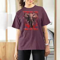 Alabama Fan T Shirt For Women This Is How We Roll Bama Mascot Game Day - Wonder Print Shop