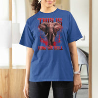 Alabama Fan T Shirt For Women This Is How We Roll Bama Mascot Game Day - Wonder Print Shop