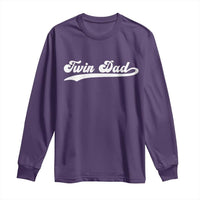 Twin Dad Long Sleeve Shirt Vintage Retro Style Fathers Day Presents - Wonder Print Shop