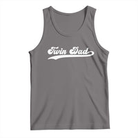 Twin Dad Tank Top Vintage Retro Style Fathers Day Presents - Wonder Print Shop