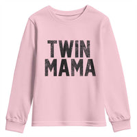 Twin Mama Youth Sweatshirt Pregnancy Announcement New Mom Mothers Day Gift