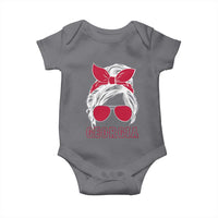 Georgia Lovers Baby Onesie Bulldogs Game Day Messy Bun - Wonder Print Shop