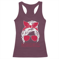 Georgia Lovers Racerback Tank Top Bulldogs Game Day Messy Bun - Wonder Print Shop
