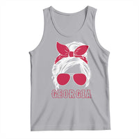 Georgia Lovers Tank Top Bulldogs Game Day Messy Bun - Wonder Print Shop