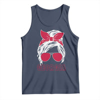 Georgia Lovers Tank Top Bulldogs Game Day Messy Bun - Wonder Print Shop