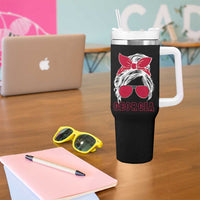 Georgia Lovers Tumbler With Handle Bulldogs Game Day Messy Bun - Wonder Print Shop