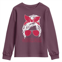 Georgia Lovers Youth Sweatshirt Bulldogs Game Day Messy Bun - Wonder Print Shop