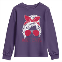 Georgia Lovers Youth Sweatshirt Bulldogs Game Day Messy Bun - Wonder Print Shop