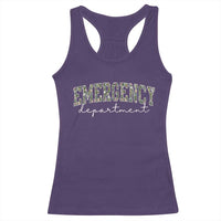 Floral Emergency Department Racerback Tank Top ER Nurse Gift - Wonder Print Shop