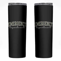 Floral Emergency Department Skinny Tumbler ER Nurse Gift - Wonder Print Shop